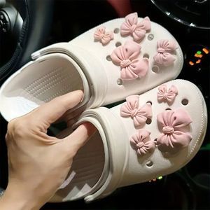 *NEW* 8-pcs CUTE Pastel Pink Bow Shoe Charms for Your Crocs